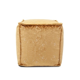 Allan Andrews Square Pouf Pasini Gold