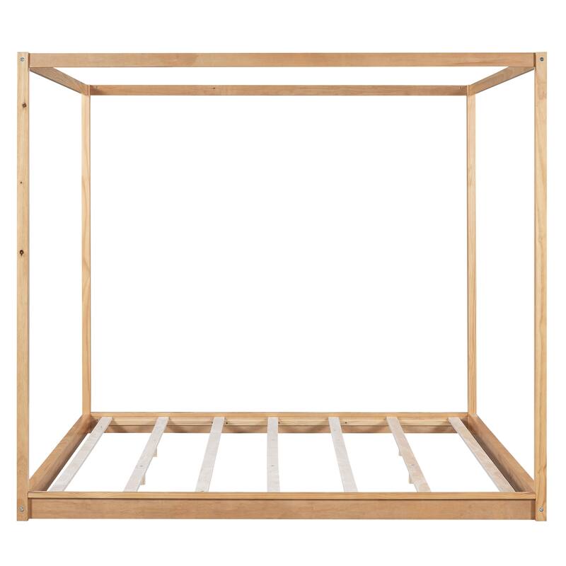 Canopy Platform Bed with Support Legs