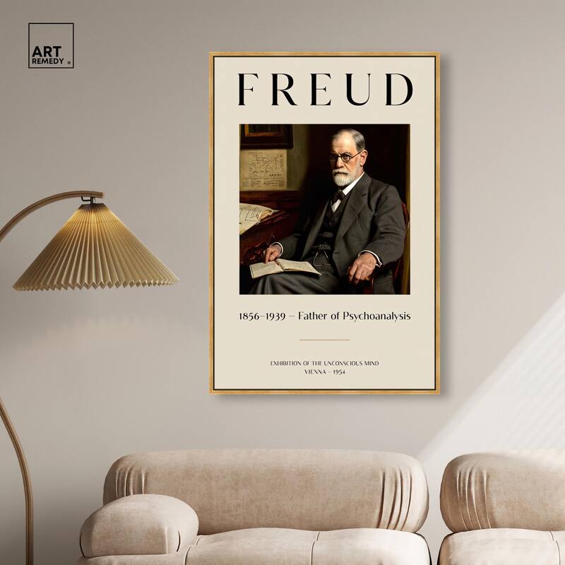 Father of Psychoanalysis Art Canvas by Art Remedy