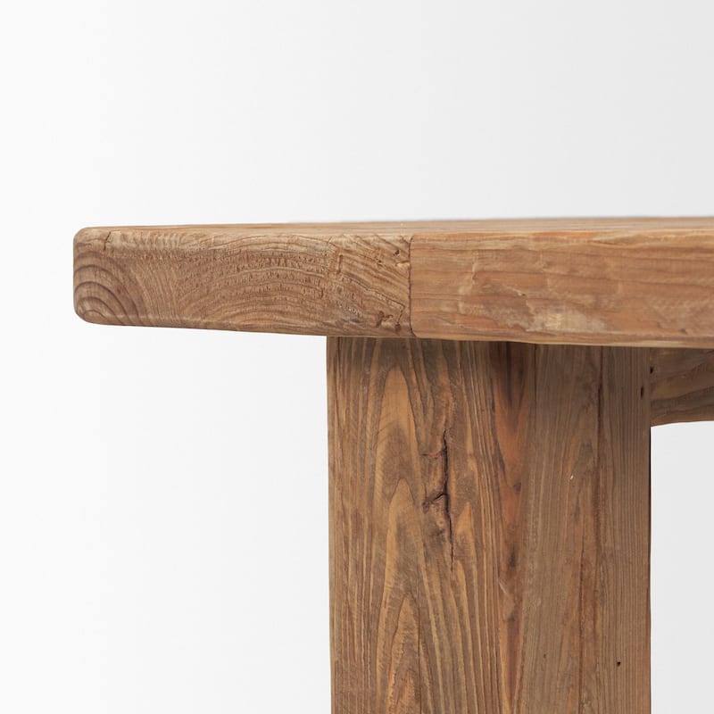 Stetson 84" Rectangular Natural Brown Wood Dining Table - Natural Wood - 84.0L x 39.0W x 30.0H