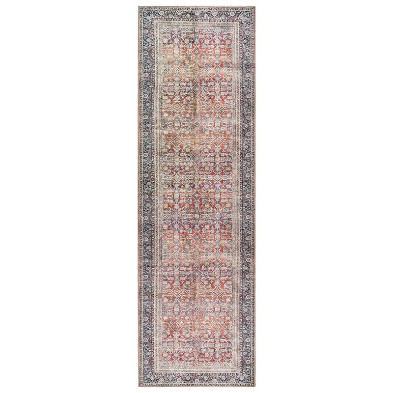 Thomasville Emporia Industrial Old World Chenille Machine Washable Non-Slip Flat Pile Area Rug Collection
