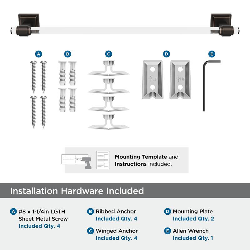 Amerock Glacio Contemporary Towel Bar