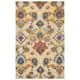 SAFAVIEH, Handmade Marietje Blossom French Country Wool Area Rug - 2'3" x 4' - Gold/Multi