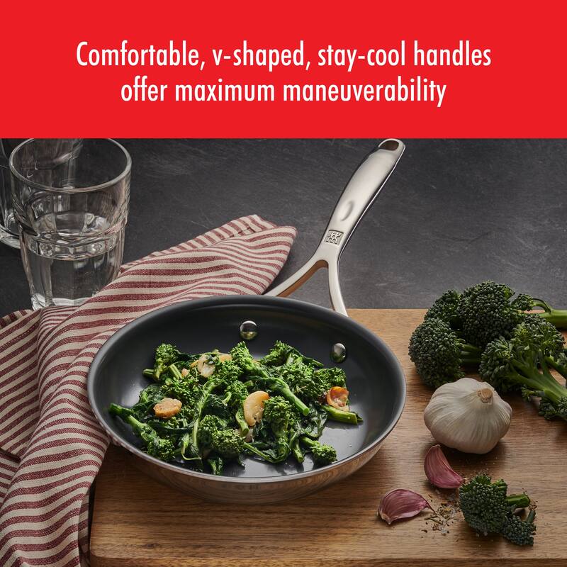 ZWILLING Energy Plus 2-pc Stainless Steel Ceramic Nonstick 10-in & 12-in Fry Pan Set