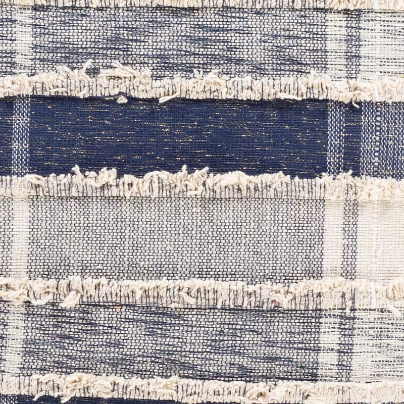 Iliana Woven Plaid Striped Throw Pillow