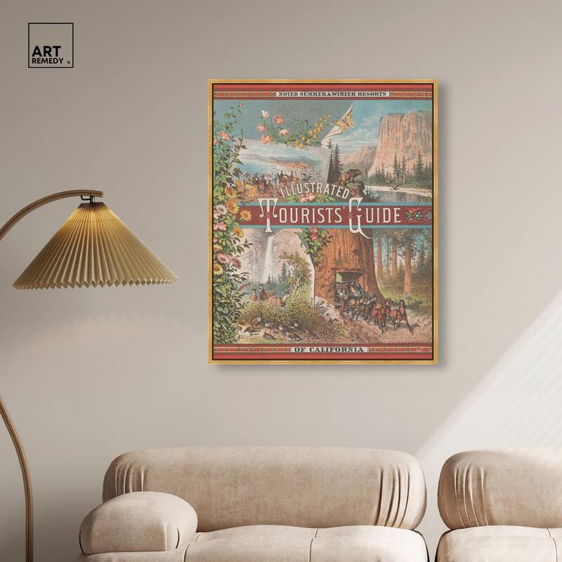 Tourists' Guide to California Canvas by Art Remedy
