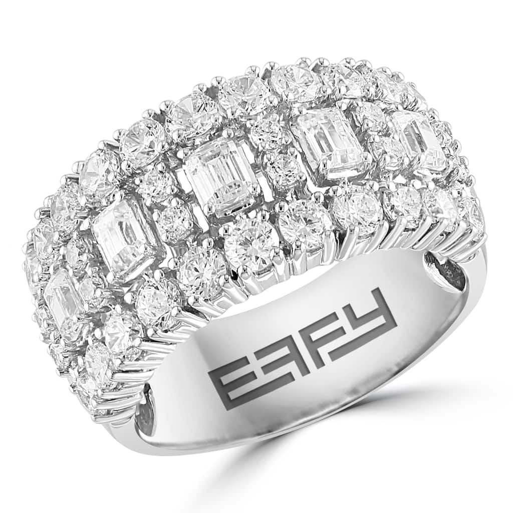 Effy 14k White Gold Lab Grown Diamond Band