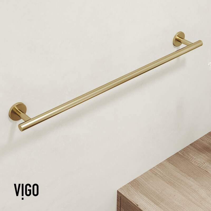 VIGO Elan 3-Piece Bathroom Hardware Accessory Set with 24 in. Towel Bar, Toilet Paper Holder, Hand Towel Holder