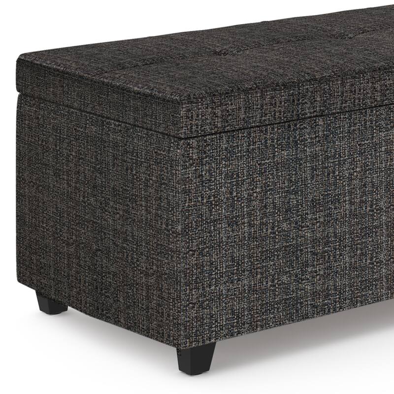WYNDENHALL Cambridge 48 inch Wide Contemporary Rectangle Storage Ottoman