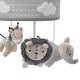 preview thumbnail 4 of 5, Lambs & Ivy Jungle Safari Gray Elephant/Lion/Giraffe Musical Baby Crib Mobile Toy