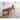 Harness Cognac Brown Woven Genuine Leather and Solid Wood Accent Bench