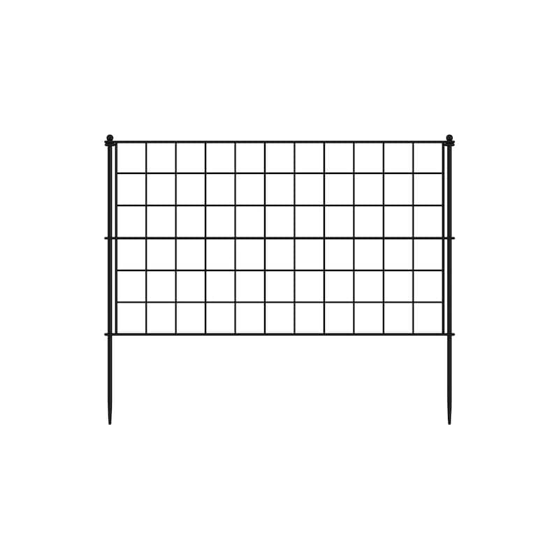Garden Border Fence Panel Set Metal Garden Edging Flower Beds Pathways