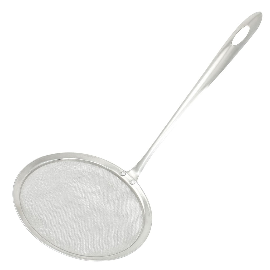 Kitchen Stainless Steel Oil Grease Strainer Mesh Ladle 11.8" Length - 11.8"Length