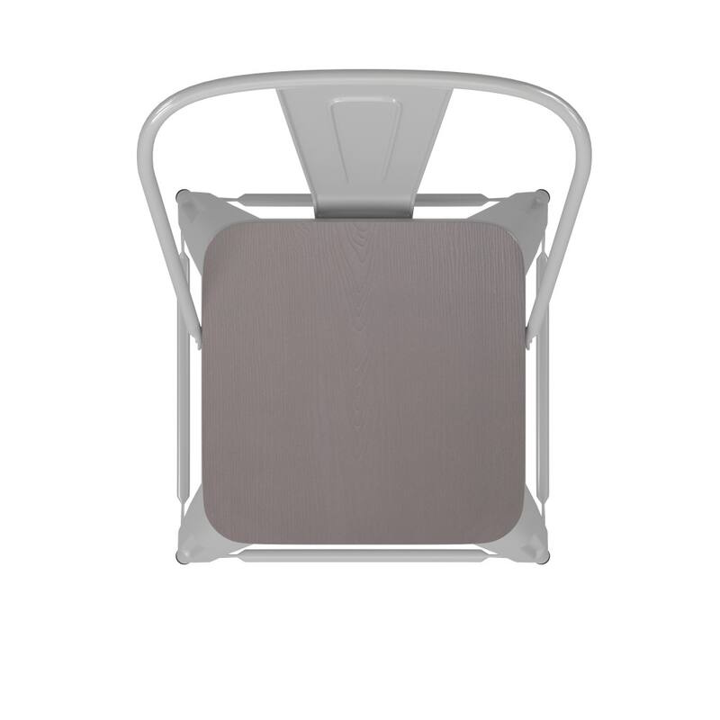 All-Weather Commercial Counter Stool with Removable Back & Poly Resin Seat