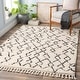 preview thumbnail 1 of 12, Livabliss Hammond Bohemian Shag Area Rug Cream - 5' 3" x 7' 3"