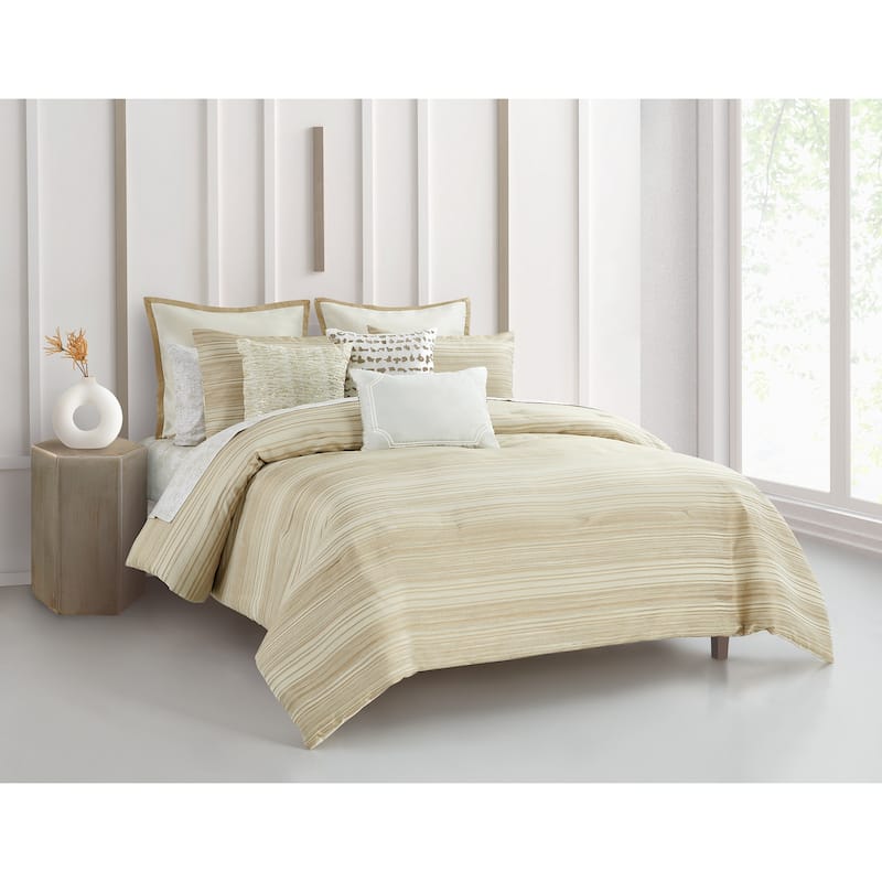 Golden Stripe 10 Piece Bed in a Bag