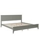 preview thumbnail 21 of 22, Queen Platform Bed with Slatted Headboard and Solid Pine Frame