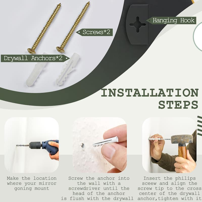 Scalloped Aluminum Alloy Framed Irregular Wall Mirror