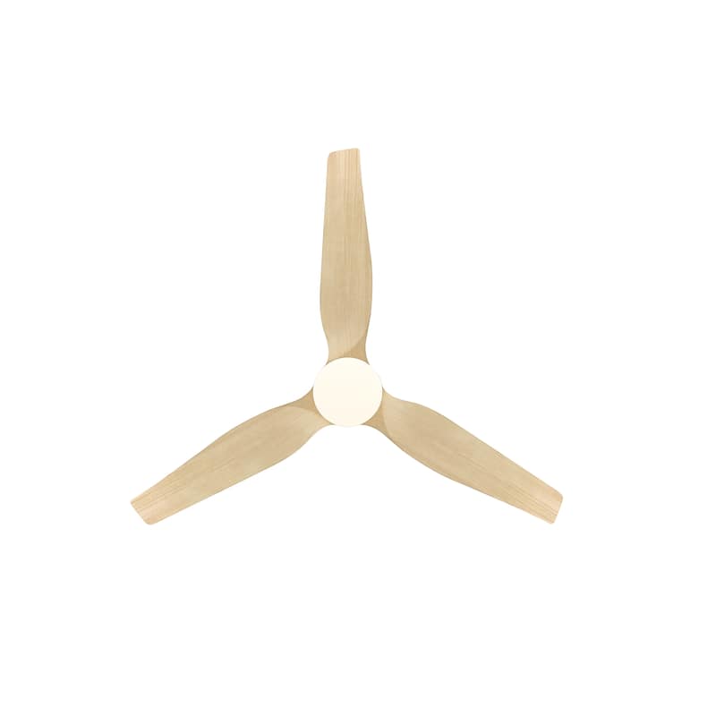 MLiAN 52 In. 3 Solid Wood Indoor Ceiling Fan with Light Kit - 52"