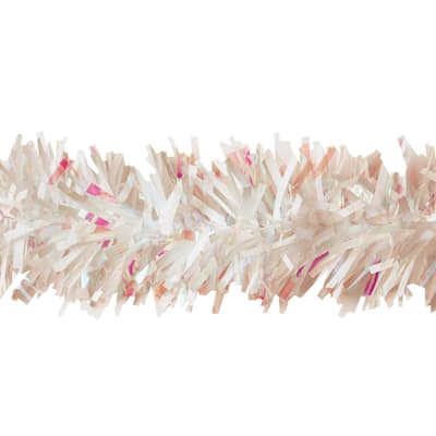 25' White and Pink Novelty Christmas Twist Garland