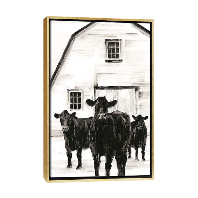 iCanvas "Standing Around II" by Ethan Harper Framed Canvas Print - Gold - 48x32