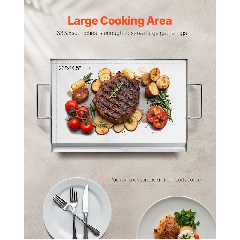 Flat Top Griddle Universal BBQ Grill Pan Cookware