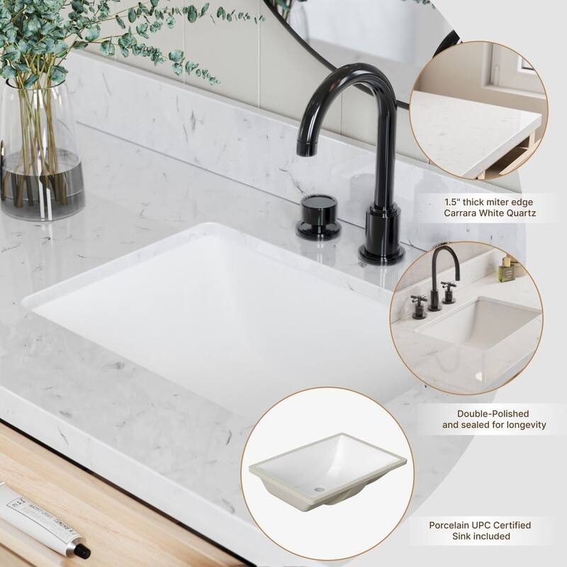 Ariel B48CQRVO Monroe 48-1/4" Free Standing Single Basin Vanity Set