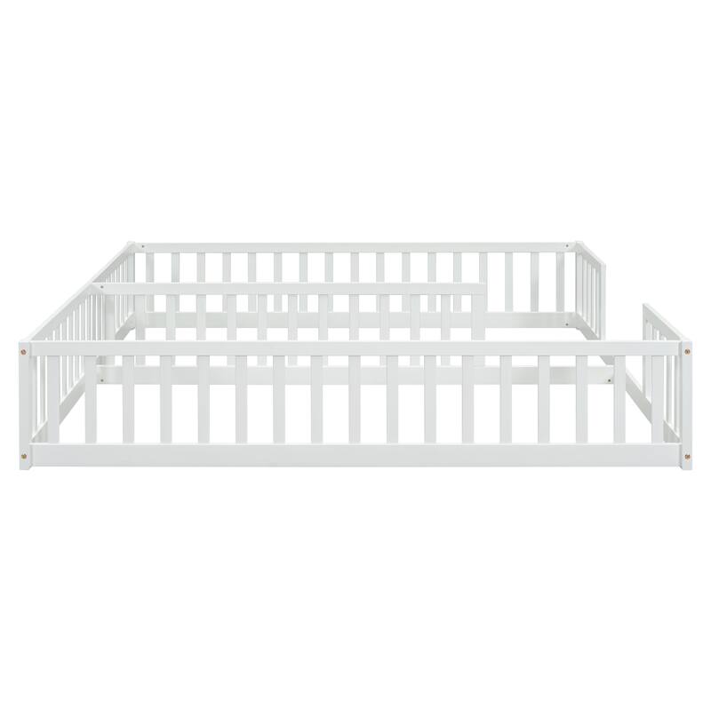 Double Twin Floor Bed