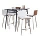 preview thumbnail 9 of 32, Porch & Den Naldi-Mason Swivel 5-Piece Counter Height Dining Set