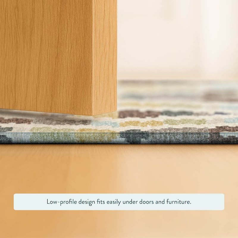 Machine Washable Indoor/ Outdoor Global Diamdon Chantille Rug