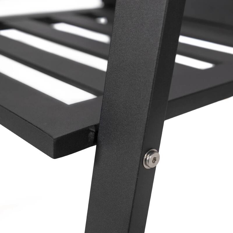 Chelsea Modern Mid-Century Patio Silhouette Aluminum Dining Chair with Olefin Fabric Cushions - 34.84