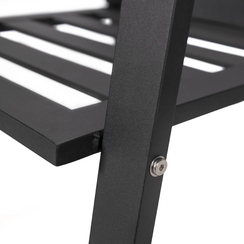 Chelsea Modern Mid-Century Patio Silhouette Aluminum Dining Chair with Olefin Fabric Cushions - 34.84