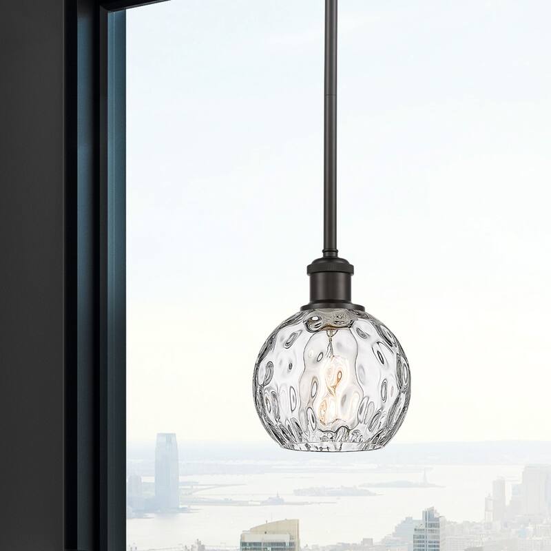 Innovations Lighting Athens Water Glass 1 Light 6" Mini Pendant