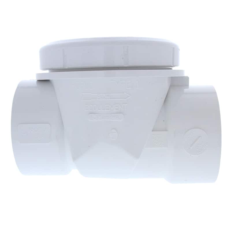 Jones Stephens B04300 3 PVC BACKWATER Valve - White