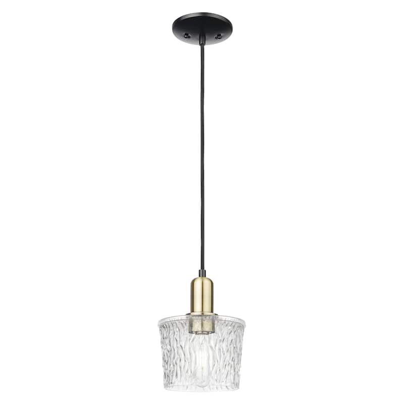 Innovations Lighting Endless Possibilities Arcadia - Niagara - 1 Light 7" Cord Hung Mini Pendant - Black Antique Brass