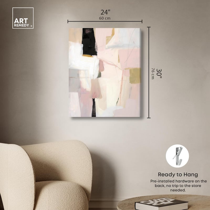 Pistachio Pink I Canvas by Art Remedy, Gallery Wrapped