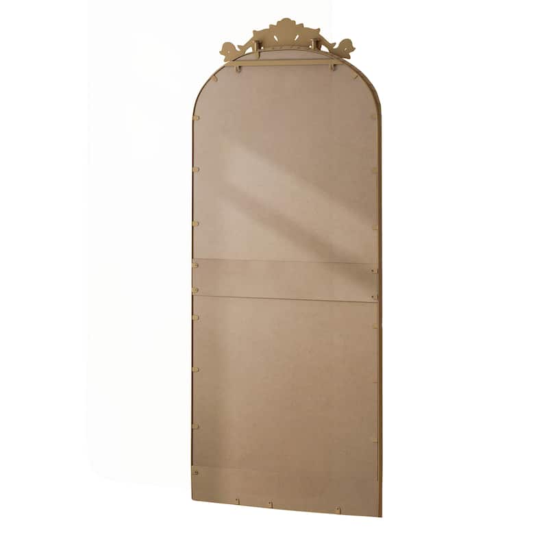 Vintage-Inspired Ornate Wall-Mounted Full Body Mirror