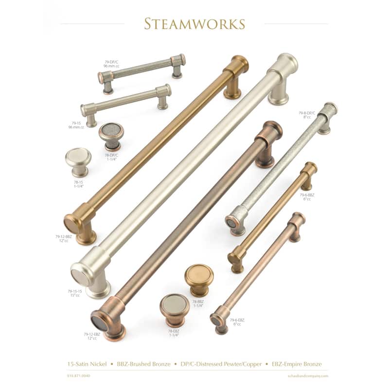 Schaub and Company 79-15 Steamworks 15" Center to Center Handle