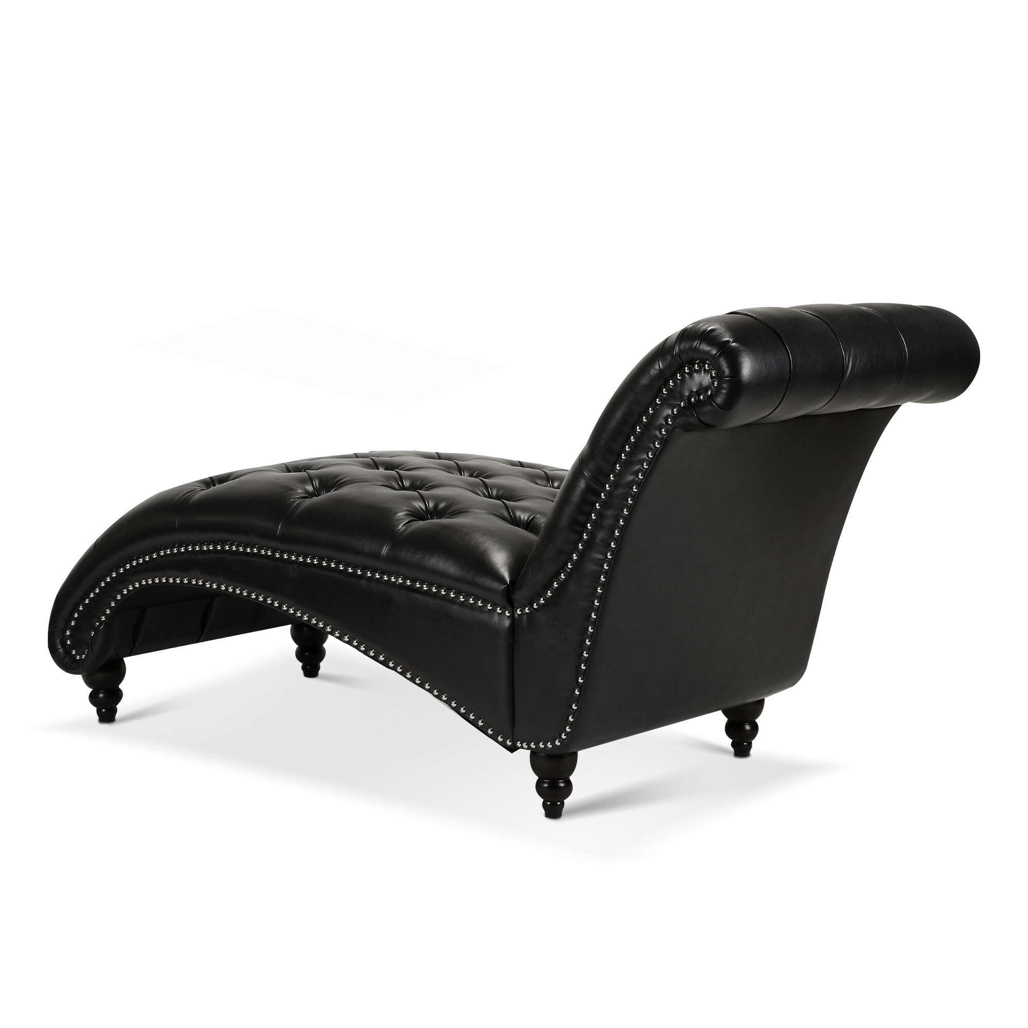 Pu leather sales chaise lounge