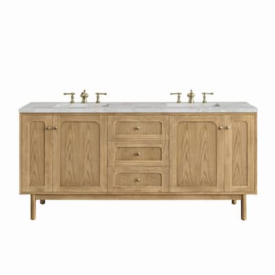 James Martin Vanities 545-V72-3VSL Laurent 72" Double Basin Wood