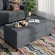 Futzca Modern L-shaped Convertible Sectional Sofa w/ Reversible Chaise