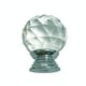 preview thumbnail 7 of 7, Crystal Glass Cabinet Knob Pulls 10 Pcs with Chrome Base Diamond Cutting 1.5" H x 1" W Handles Renovators Supply