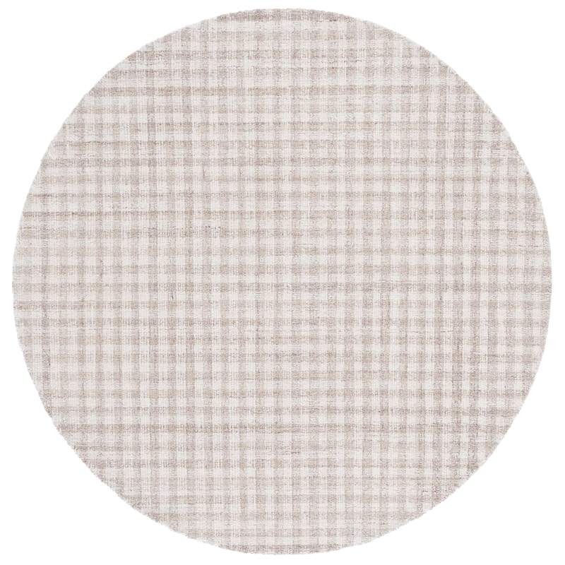 SAFAVIEH Handmade Ebony Katarin Gingham Wool Rug