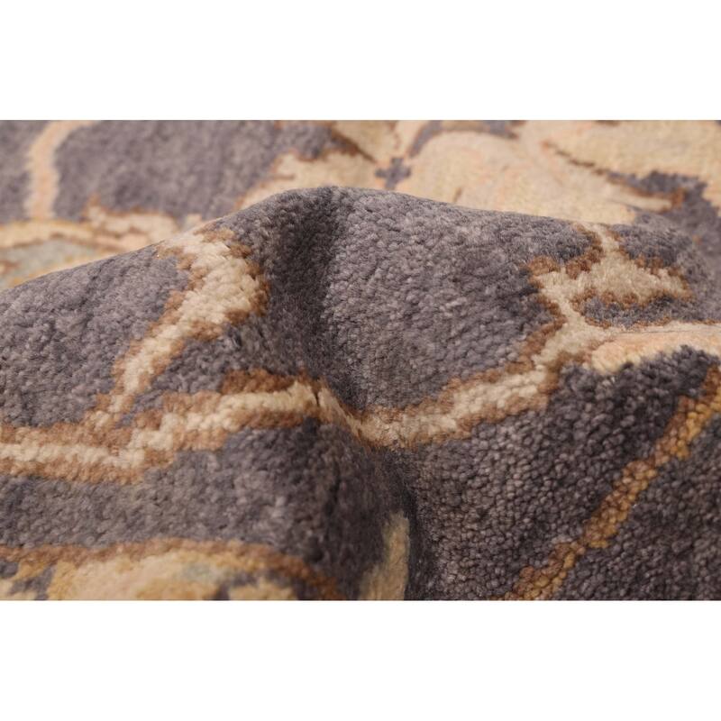 ECARPETGALLERY Hand-knotted Jules Serapi Indigo Wool Rug - 7'11 x 9'9