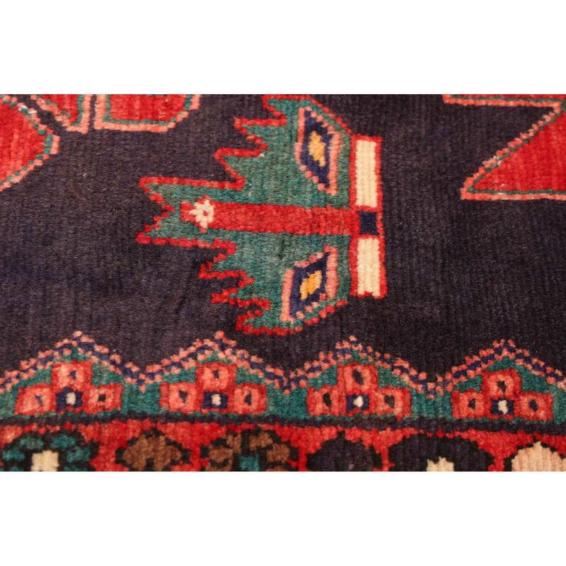 ECARPETGALLERY Hand-knotted Anadol Dark Navy Wool Rug - 3'4 x 9'7