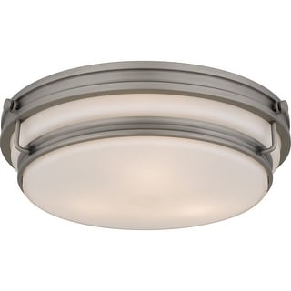 Grafton 3-Light Antique Nickel Flush Mount
