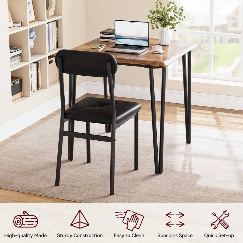 Dining Table for 2, Small Table and Chairs Set of 2