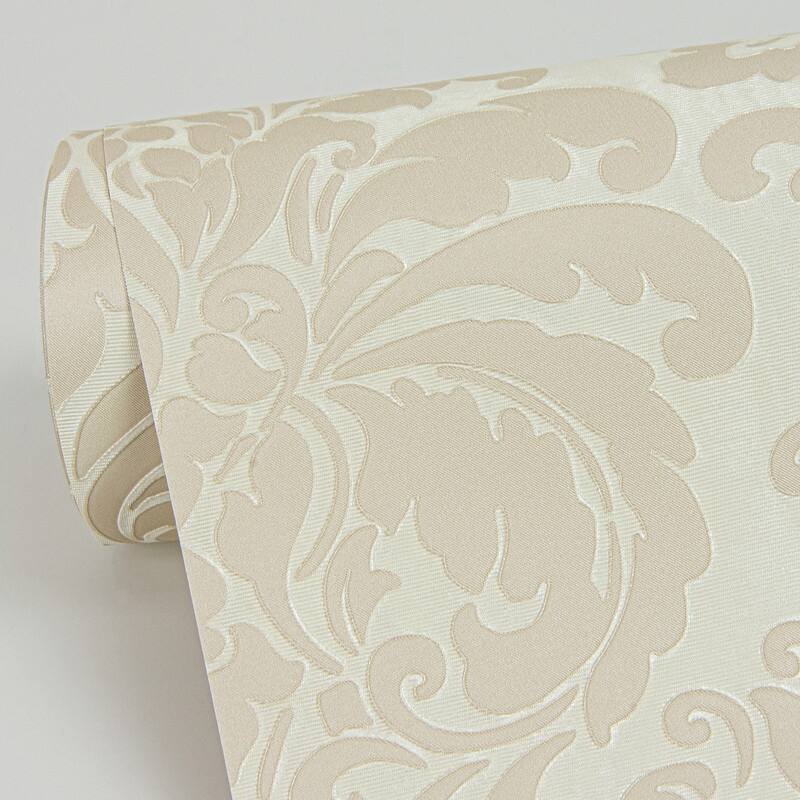 Sirpi Betina Cream Damask Wallpaper - 20.9 x 396 x 0.025