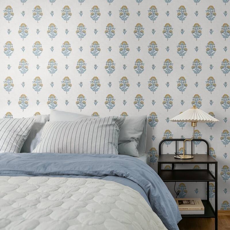 NextWall Floral Spot Peel and Stick Wallpaper
