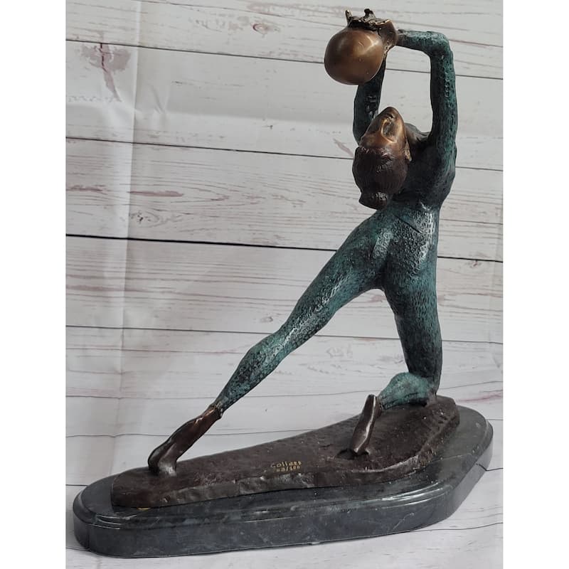 Rhythmic Gymnast Olympic Memorabilia By Collett Bronze Sculpture Hotcast Statue